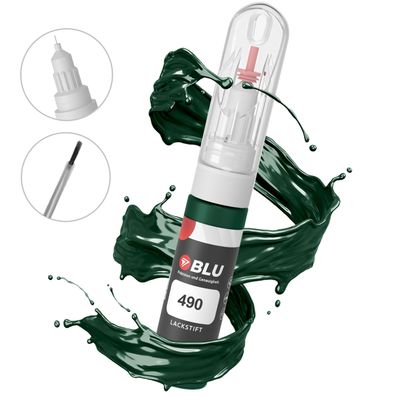 BLU Lackstift 490 GRÜN Malachitgrun BMW Autolack 2in1 Reparatur