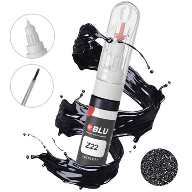 BLU Lackstift Z22 Schwarz OPEL Autolack 2in1 Reparatur