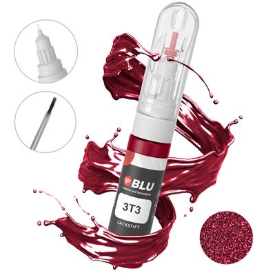 BLU Lackstift 3T3 ROT Rubyflarepearl TOYOTA Autolack 2in1 Reparatur
