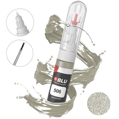 BLU Lackstift 506 GELB GOLDEN WEISS FIAT Autolack 2in1 Reparatur