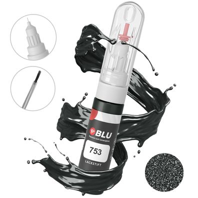 BLU Lackstift 753 GRAU Tektitgrau Mercedes Autolack 2in1 Reparatur
