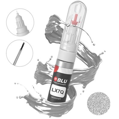 BLU Lackstift LX7Q SILBER Lotusgrey AUDI Autolack 2in1 Reparatur