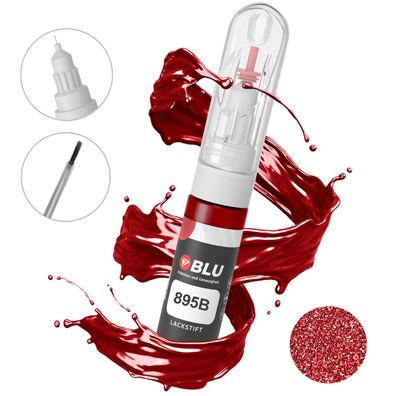 BLU Lackstift 895B ROT Passione ROT FIAT Autolack 2in1 Reparatur