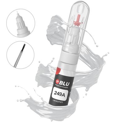 BLU Lackstift 249A WEISS BIANCO Banchisa FIAT Autolack 2in1 Reparatur