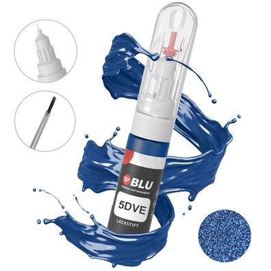 BLU Lackstift 5DVE BLAU JEANS Metallic FORD Autolack 2in1 Reparatur