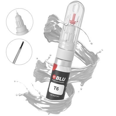 BLU Lackstift T6 weiss ceramic white für ford autolack 2in1 BLU Reparatur