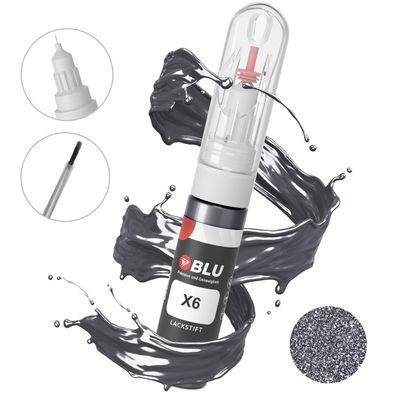 BLU Lackstift X6 GRAU SEA GREY FORD Autolack 2in1 Reparatur