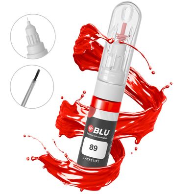 BLU Lackstift 89 ROT Sunriserot FORD Autolack 2in1 Reparatur