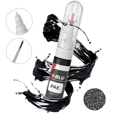 BLU Lackstift PAE Schwarz STONE BLACK Hyundai Autolack 2in1 Reperatur