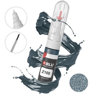 BLU Lackstift Z168 BLAU METRO BLAU PERL OPEL Autolack 2in1 Reperatur