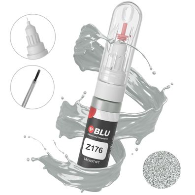 BLU Lackstift Z176 SILBER Switchblade SILBER OPEL Autolack 2in1 Reperatur