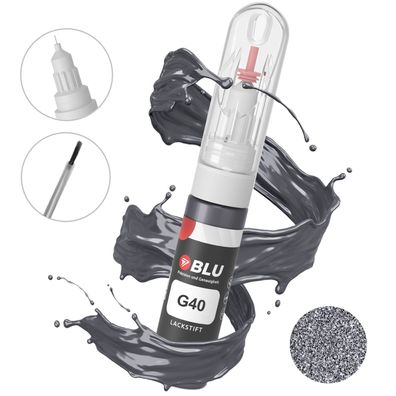 BLU Lackstift G40 GRAU Moonstone GREY OPEL Autolack 2in1 Reperatur