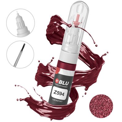 BLU Lackstift Z594 ROT Rubensrot OPEL Autolack 2in1 Reperatur