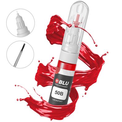 BLU Lackstift 50B ROT Powerrot OPEL Autolack 2in1 Reperatur