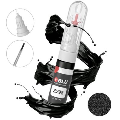 BLU Lackstift Z298 Schwarz Mitternachtschwarz OPEL Autolack 2in1 Reperatur