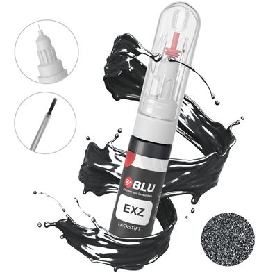 BLU Lackstift EXZ Schwarz GRAU Caldera Peugeot Citroen Autolack 2in1 Reperatur