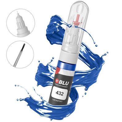 BLU Lackstift 432 BLAU BLEU ROYAL Renault Autolack 2in1 Reperatur