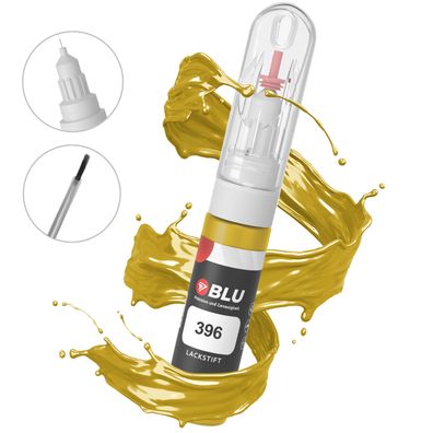 BLU Lackstift 396 GELB JAUNE CITRON Renault Autolack 2in1 Reperatur