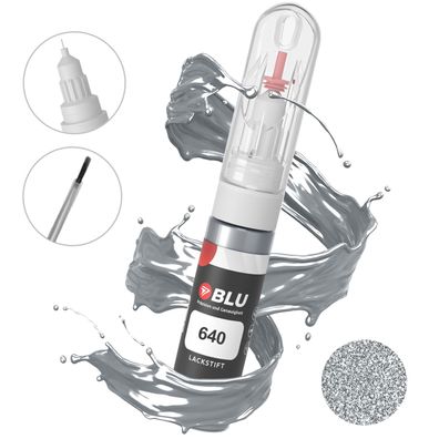 BLU Lackstift 640 SILBER GRIS Iceberg Renault Autolack 2in1 Reperatur
