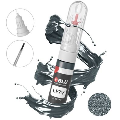 BLU Lackstift LF7V GRAU Graphitgrau SKODA Autolack 2in1 Reperatur