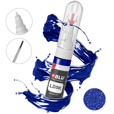 BLU Lackstift LD5K BLAU Lapizblau VW Autolack 2in1 Reperatur