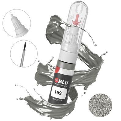 BLU Lackstift 169 GRAU Steingrau HELL Mercedes Autolack 2in1 Reperatur