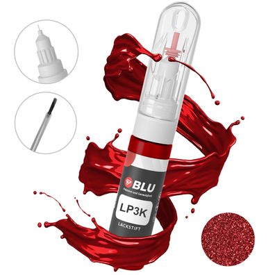 BLU Lackstift LP3K ROT Colarot VW Autolack 2in1 Reperatur