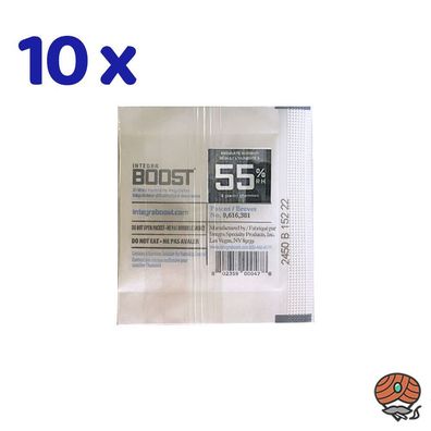 Integra Boost 55% RH, 10 Pack à 4g Befeuchter, einzeln verpackt
