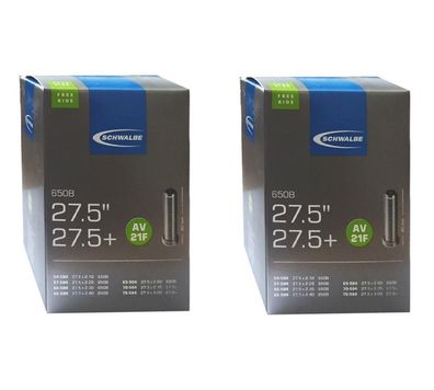 Schwalbe 2x Schlauch AV21F (54/75-584) 27,5 Zoll