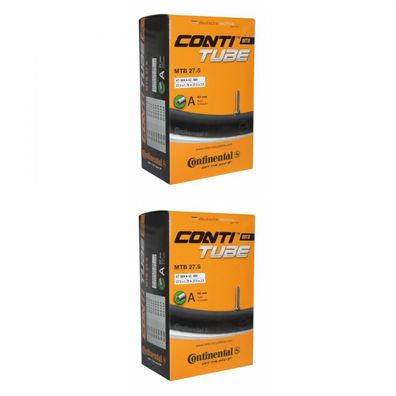 2x Continental MTB 27.5\" Schlauch 27.5x1.75-2.4 AV 40mm Â? Pannensicherer Butyl-Schl