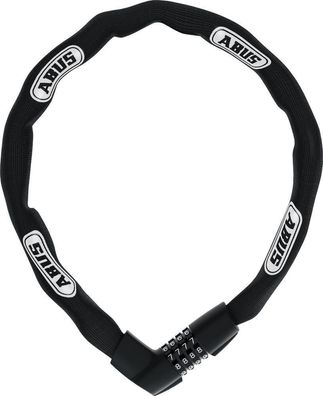 Abus Kettenschloss Tresor 1385 L, 85 cm Länge, 7 mm starke Kette, Zahlenschloss, schw