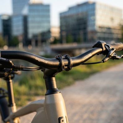 Ergotec Lenkerbégel Aerowing II Aluminium 31,8 mm, 620 mm, 48Â° Rise, schwarz/sand