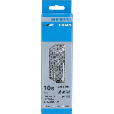 Shimano Kette Ultegra CN-6701 10-fach 116 Glieder - fér 10-fach Stradenschaltungen