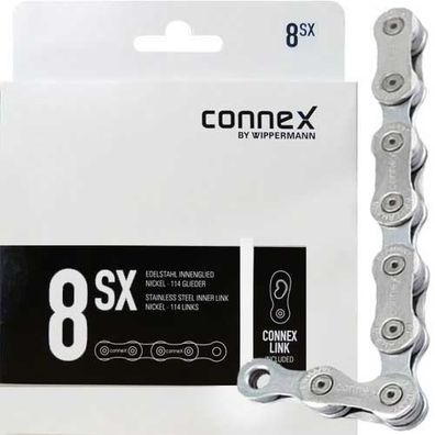 Connex Wippermann Schaltungskette 8SX 1/2\" x 3/32\" 114 Glieder 7,2mm, 6/7/8-fach