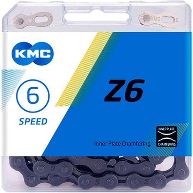 KMC Kette Z6 grau fér 6/7/8fach 114 Glieder