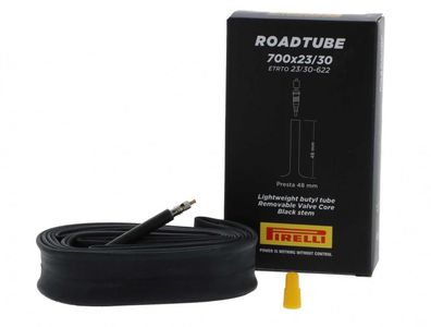 Pirelli Schlauch Roadtube 28" Race 28 schwarz - zuverlässiger Rennrad-Schlauch mit 48