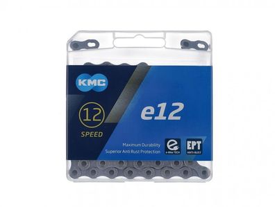 KMC Kette e12 EPT, 12-fach, 130 Glieder, E-Bike-kompatibel, extra langlebig, rostresi
