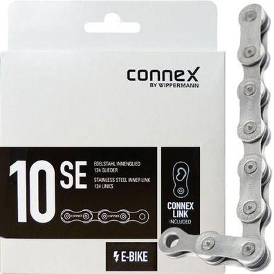 Connex Wippermann Kette 10SE 1/2\"x11/128\" 124 Gl. 10-fach mit Connex-Link fér E-Bik