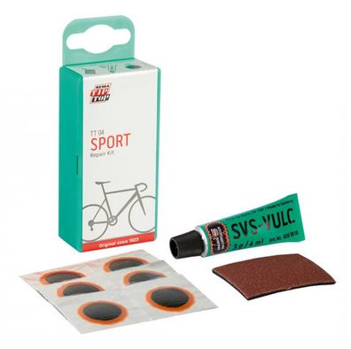 Rema Tip Top Flickzeug TT04 - Reparatur-Set fér Fahrradschläuche, 6 Flicken (Größe F0