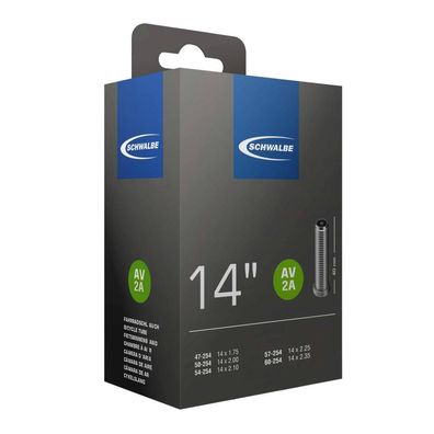 Schwalbe Schlauch AV2A 47/60-254 40mm 47 - zuverlässiger Fahrradschlauch mit Autovent