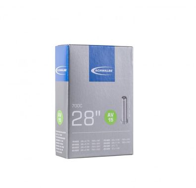 Schwalbe Fahrradschlauch AV15 28x3/4-1 1/8\" (700x18-28C) AV 40mm - Butyl, 18/28-622
