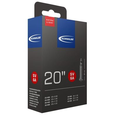 Schwalbe Schlauch SV6A EXTRA LIGHT 23/40-406 23 - extraleichter Fahrradschlauch fér P