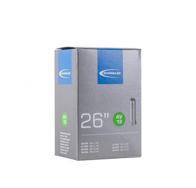 Schwalbe AV13 Fahrradschlauch 26x1.50-2.50\" (40/62-559), Autoventil 40 mm, perfekt f