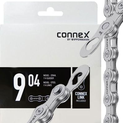 Connex Wippermann Kette 904 1/2\" x 11/128\" 114 Glieder 6,6mm 9-fach