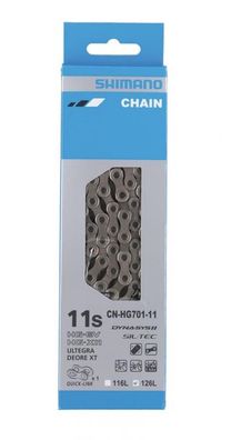 Shimano Kette SLX CN-HG701 11-fach Kette - 126 Glieder mit Kettenschloss