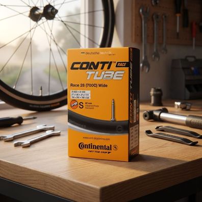 Continental Rennrad-Schlauch 28\" Wide (25-622 bis 32-630), 42 mm Sclaverand-Ventil,
