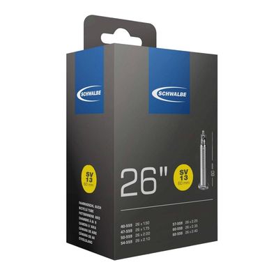 Schwalbe Schlauch SV13 40/62-559 60mm Größe 40 - zuverlässiger Fahrradschlauch mit SV