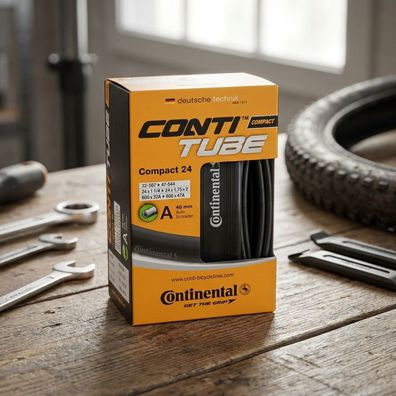 Continental Schlauch Conti Compact 24 Zoll - 24x1.25-1.75 (32-47/507-544) - AV 40mm A