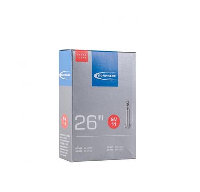 Schwalbe SV11 Extralight Fahrradschlauch 26\" (20/25-559/571, 26x7/8-1.00\"), Sclaver