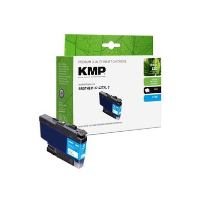 KMP Patrone Brother LC427XLC cyan 5000 Seiten remanufactured